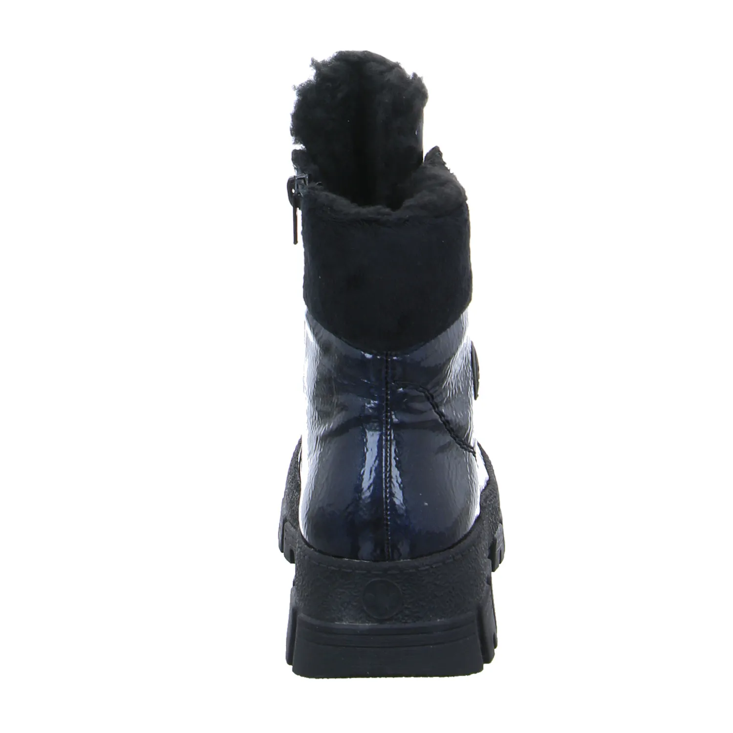 RIEKER Comfort-Boot Blau Lederimitat