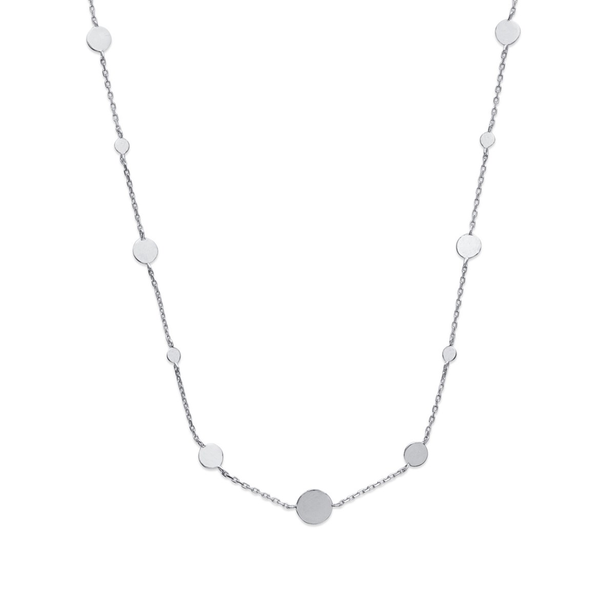 Collier Brillaxis pastilles argent