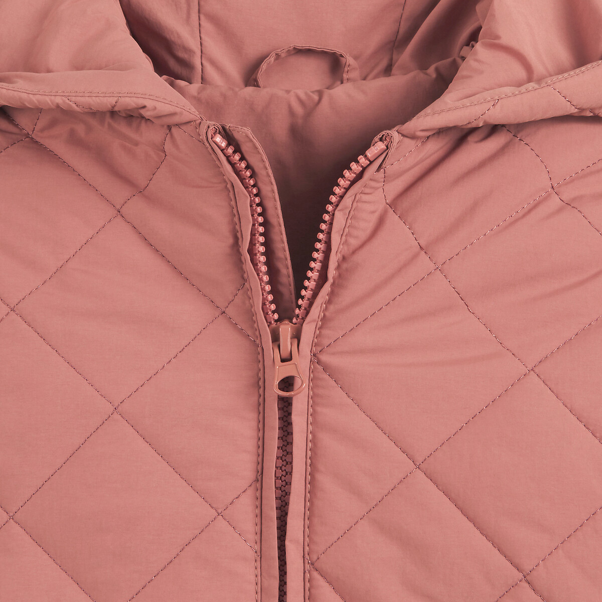 COLEÇÕES LA REDOUTE<br>Jaqueta acolchoada de plumas com capuz