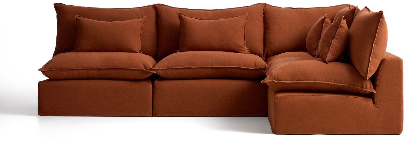 Kave Home Anarela Terracotta Hoekbank