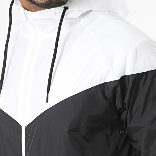 Veste Zippée Capuche Arrow TB148 Noir Blanc