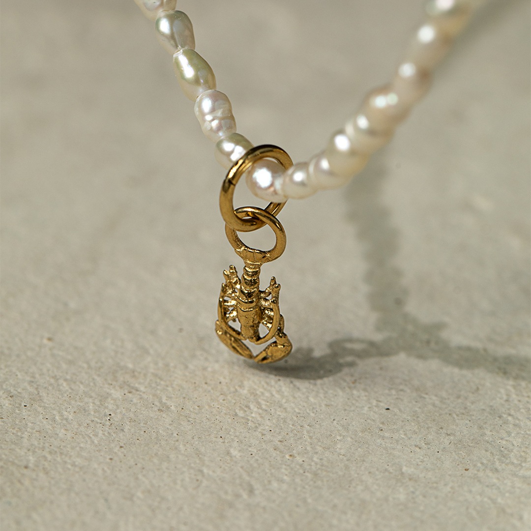 Paul Hewitt Charm Lobster Marinium Ocean Steel Goldig