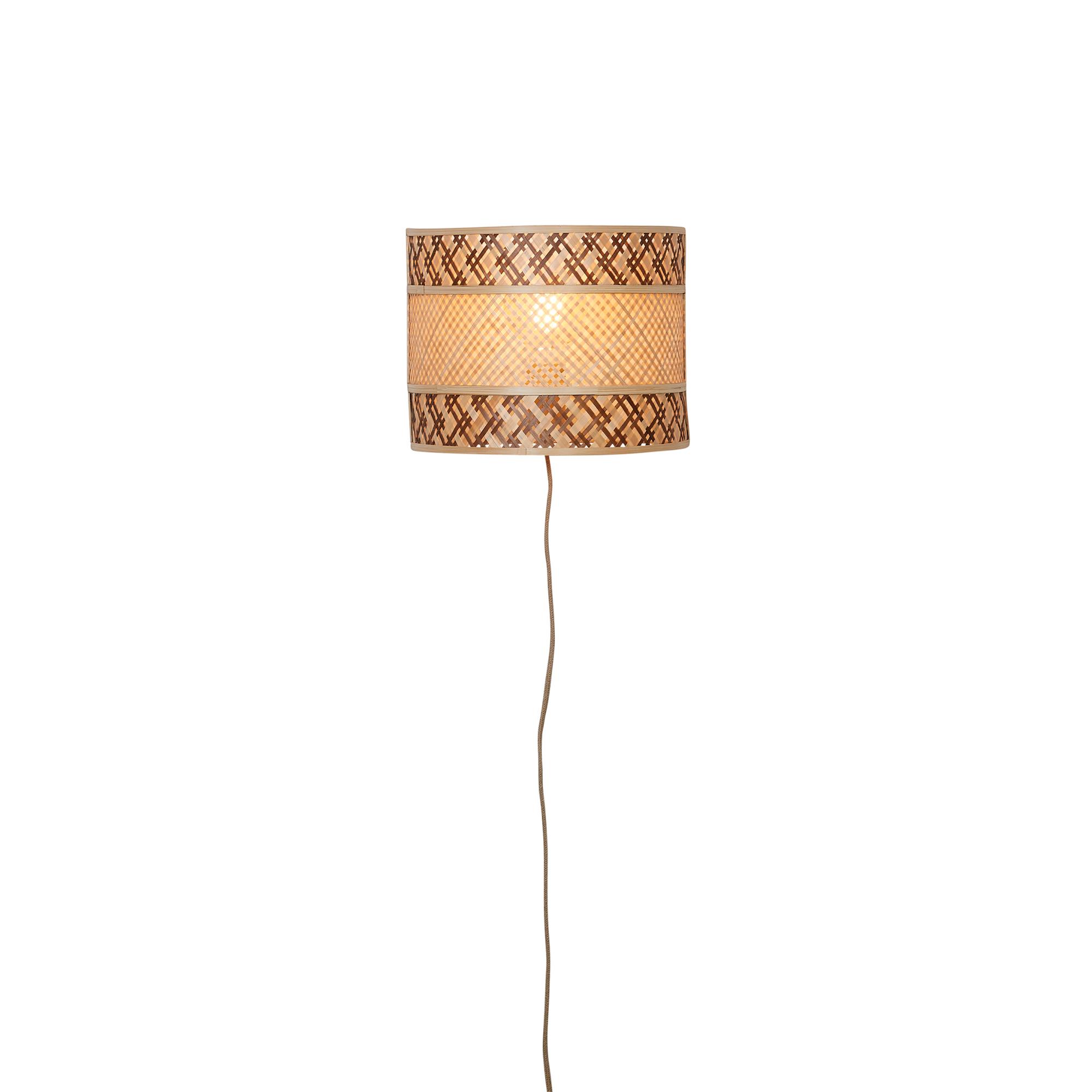 GOOD&MOJO Wandlamp Langkawi - Naturel - Ã32cm