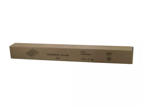TAPIKIT - Sommier Tapissier Démontable 140x190cm 2x20 Lattes Gris Lin