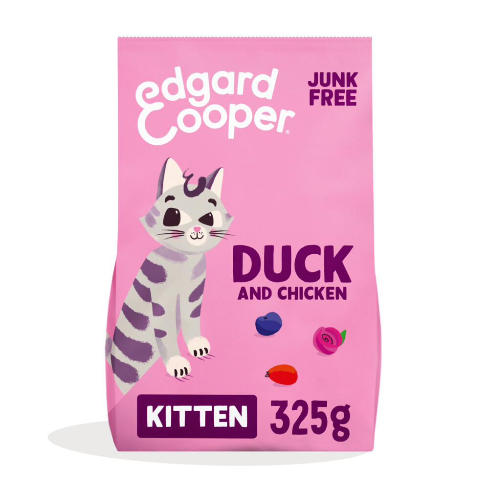 Edgard & Cooper Kattenvoer Kitten Eend - Kip325 gr