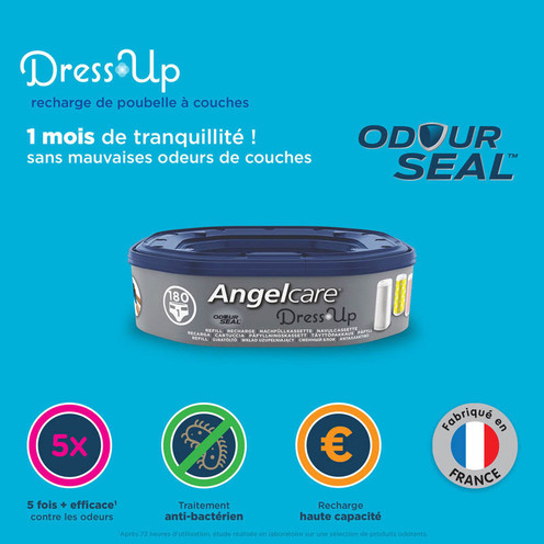 Lot de 6 recharges octogonales poubelle Dress Up - ANGELCARE