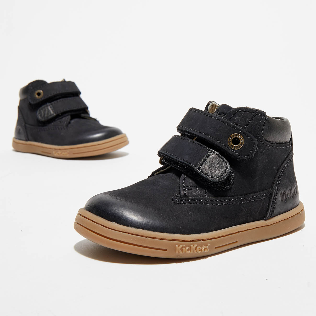 Kickers Sneakers en Cuir Tackeasy noires