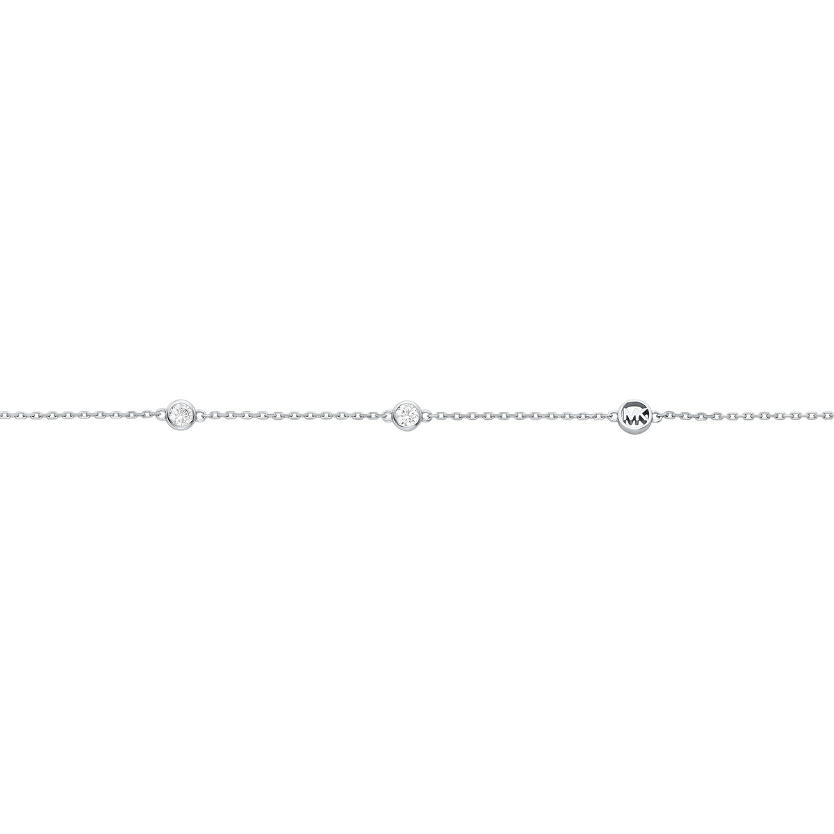 Collier MICHAEL KORS argent 925 rhodié zirconias 43 cm