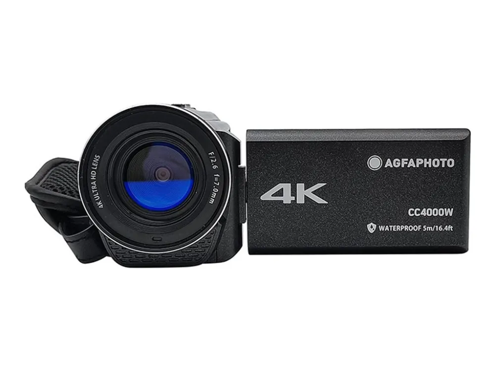 AgfaPhoto Realimove CC4000W - Videokamera - 4K - 24.0 MP - flashkort - undervands op til 5 m - sort