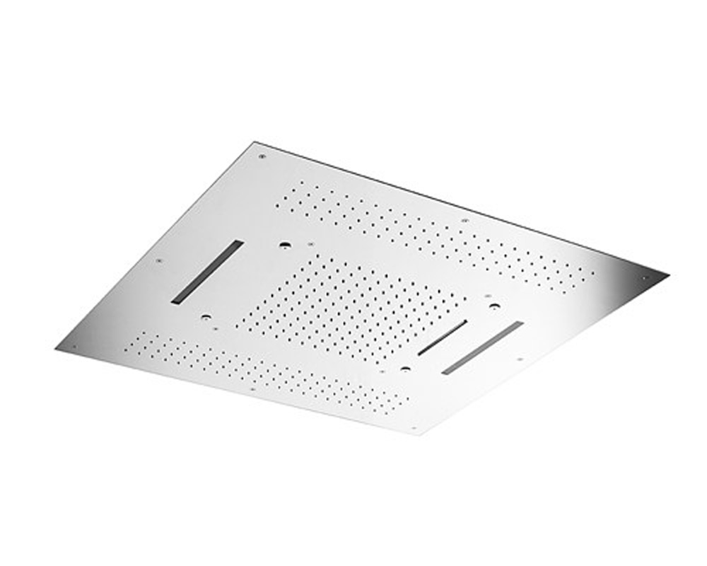 Hotbath Mate M173 inbouw hoofddouche met LED, waterval en spray 95cm geborsteld nikkel