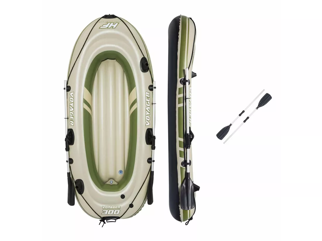 Bateau Gonflable Bestway Hydro-Force Voyager 300 243x102x31 cm 2 Personnes Pagaies