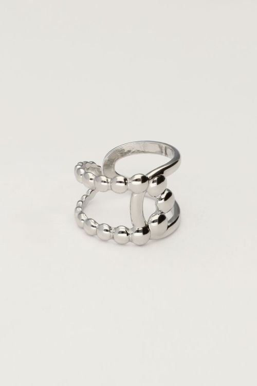 Statement ring gekruist