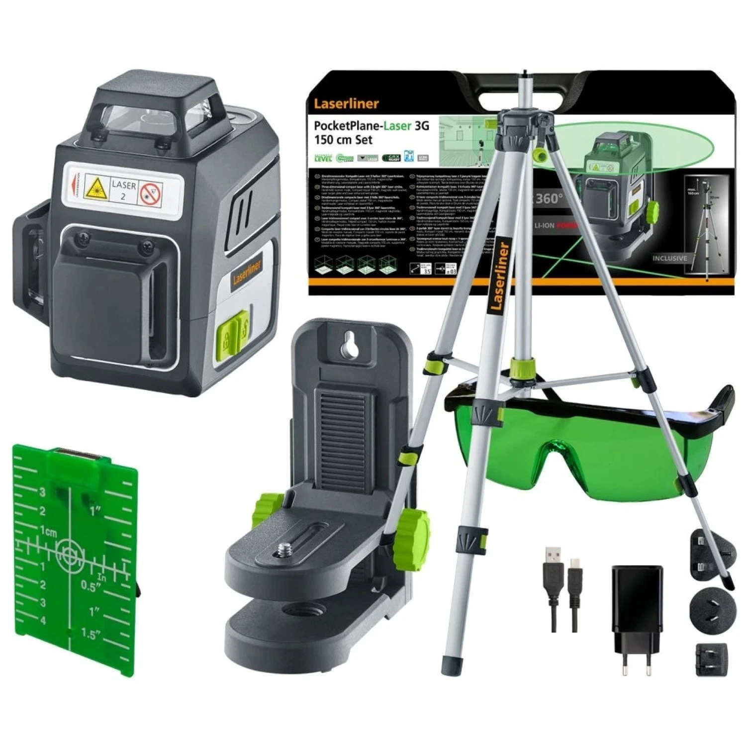 Laserliner PocketPlane-Laser 3G incl. koffer en statief