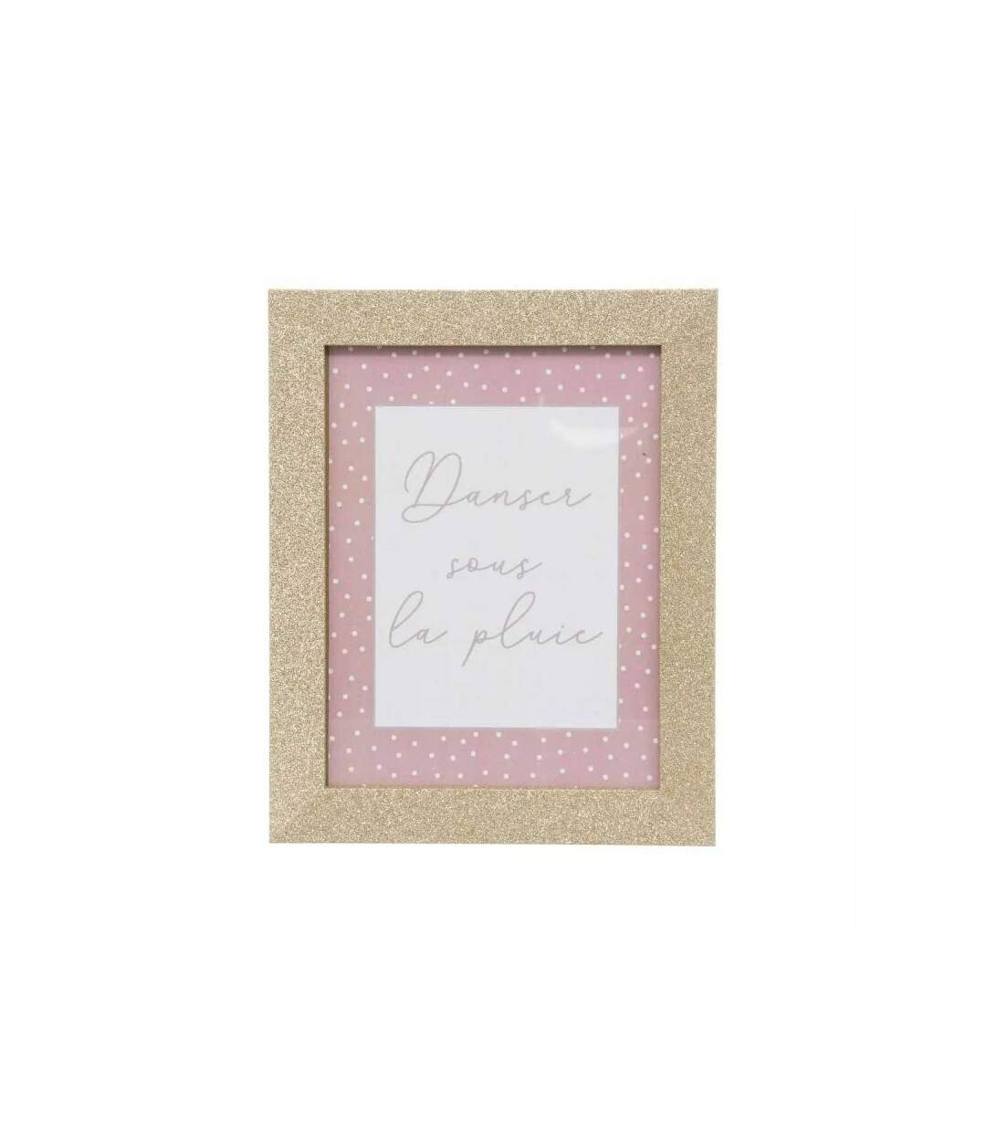 Lot de 3 Cadres Photo Enfant Paillettes 33cm Or