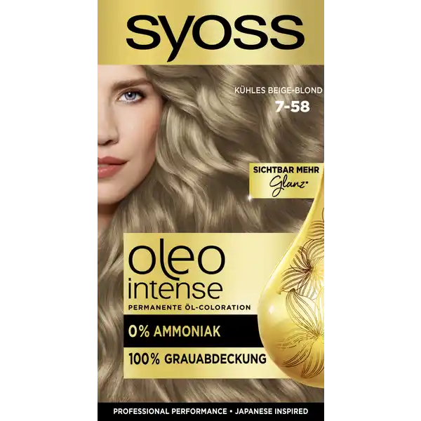 Professional Performance Oleo Intense Permanente Öl-Coloration 7-58 Kühles Beige-Blond
