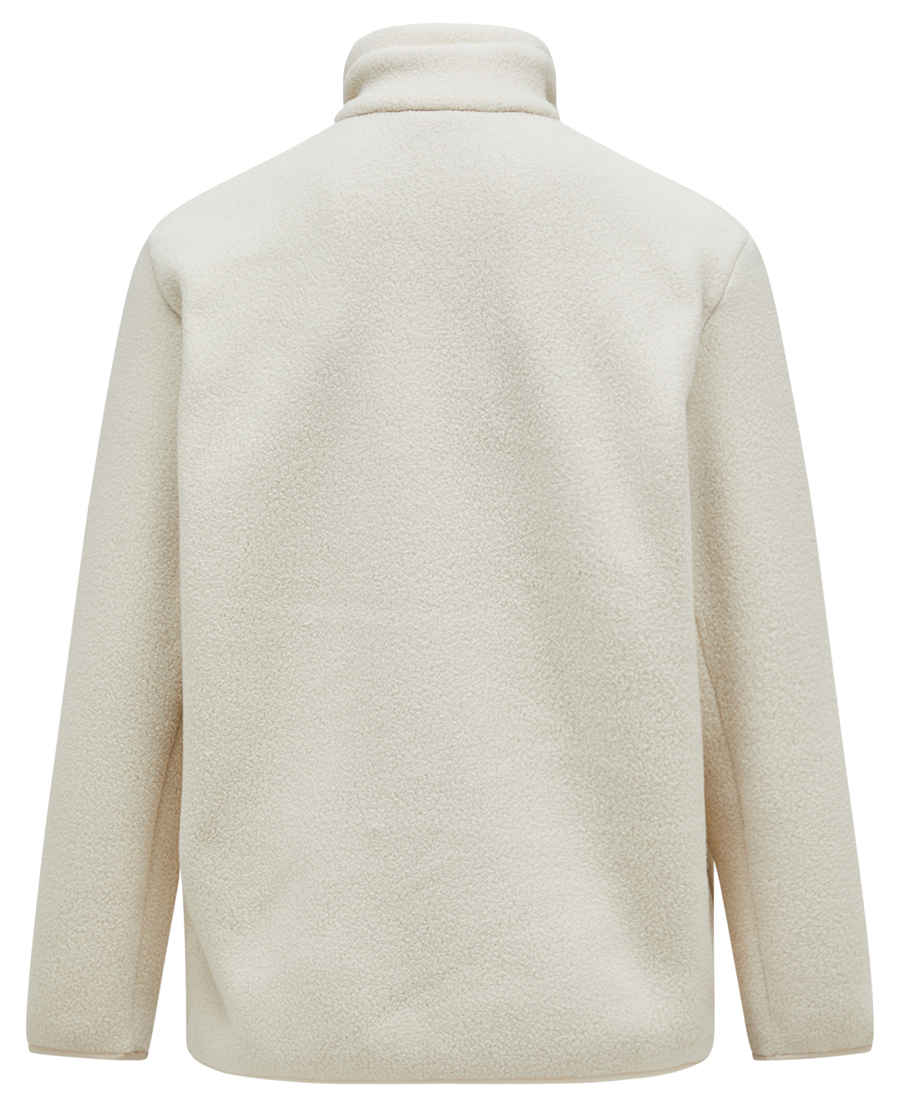 Fleece Snap T-Neck Herre Sand Fog