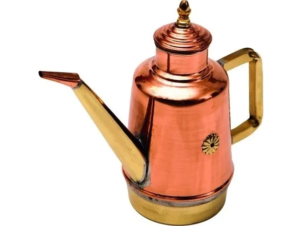Gi.Metal Tinned cupped old-fashioned style oil can 1,40 l