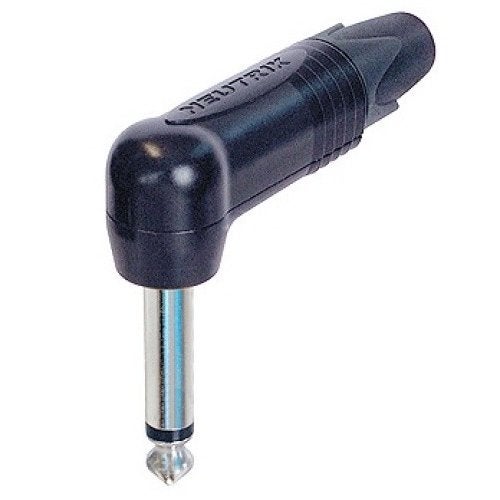 Neutrik NP2RX-BAG Jack 6.3mm mono kabeldeel haaks, zwart