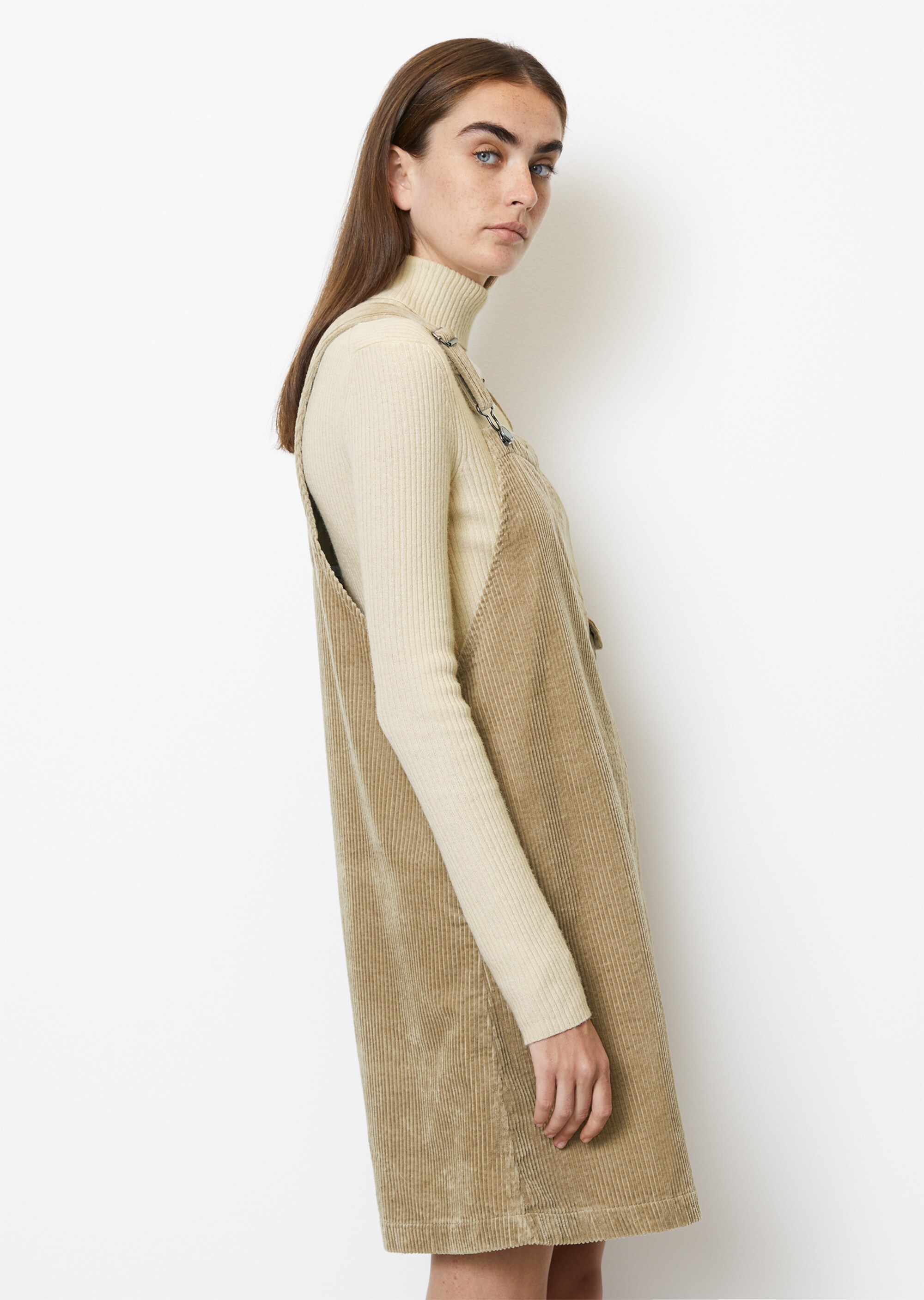 Cord-Latzkleid regularaus Organic Cotton