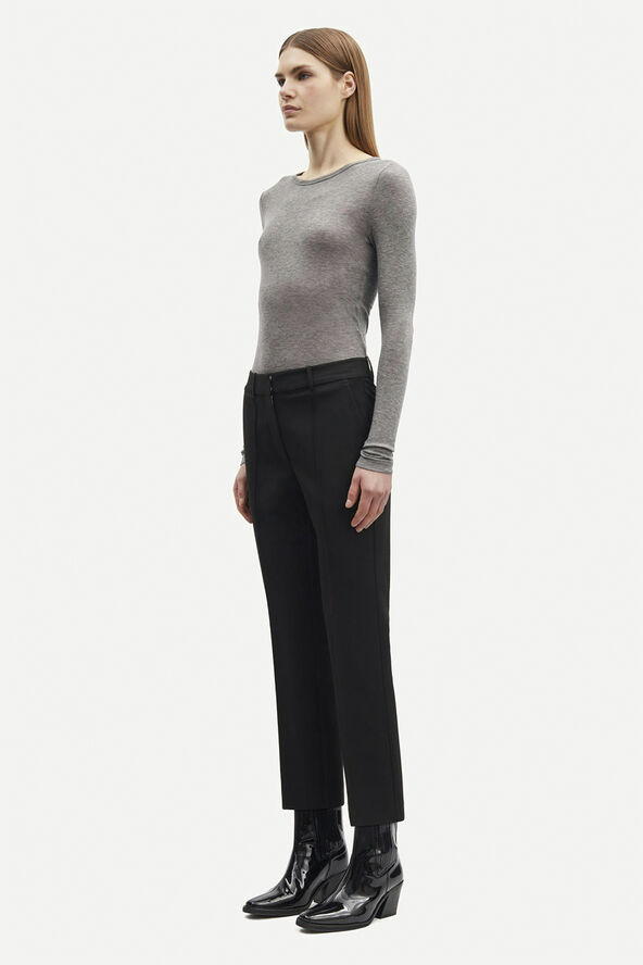 Samsøe Samsøe Sadou t-shirt ls 15499 Grey mel.