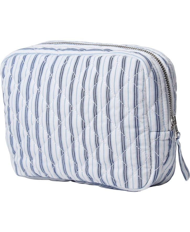 Magasin du Nord Collection Moira 3 Make up bag Blue Stripe mini Blue stripe