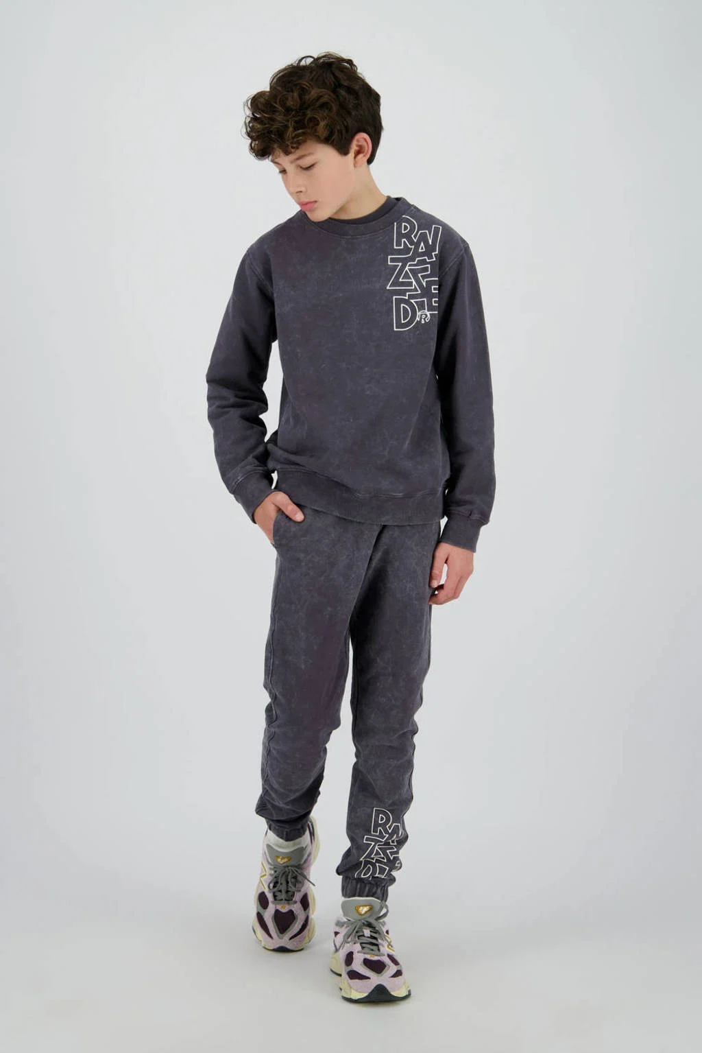 Raizzed regular joggingbroek grijs