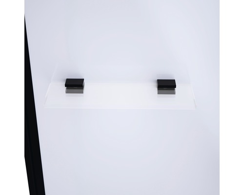 Complete douche Aurlane Multi Place 80 x 80 cm profielkleur zwart helder glas