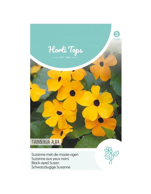 Hortitops Thunbergia - Suzanne-Met-De-Mooie-Ogen - Bloemenzaden - 500 g
