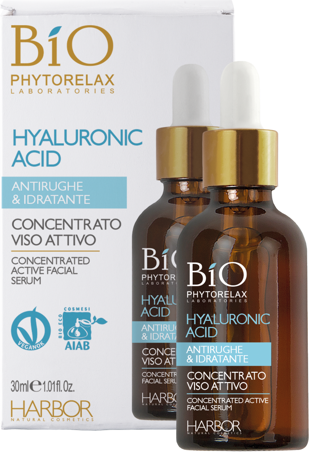 PHYTORELAX LABORATORIES  Hyaluronic Acid Concentrated Active Facial Serum Anti-wrinkles & Hydrating, 30 ml
