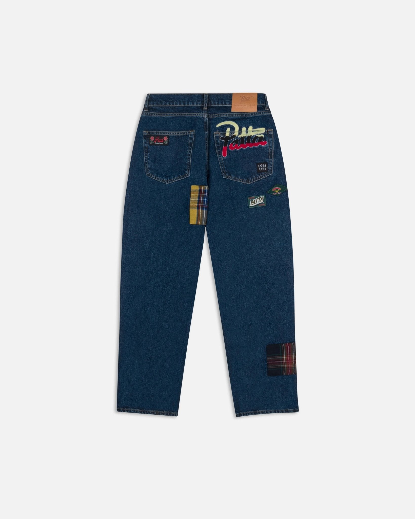Patta Whole Lotta Labels Denim Pants (Blue Denim)