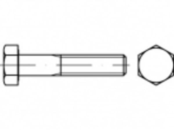TOOLCRAFT TO-5403168 Sekskantsskrue M36 130 mm Udvendig sekskant Stål Varmegalvaniseret 1 stk
