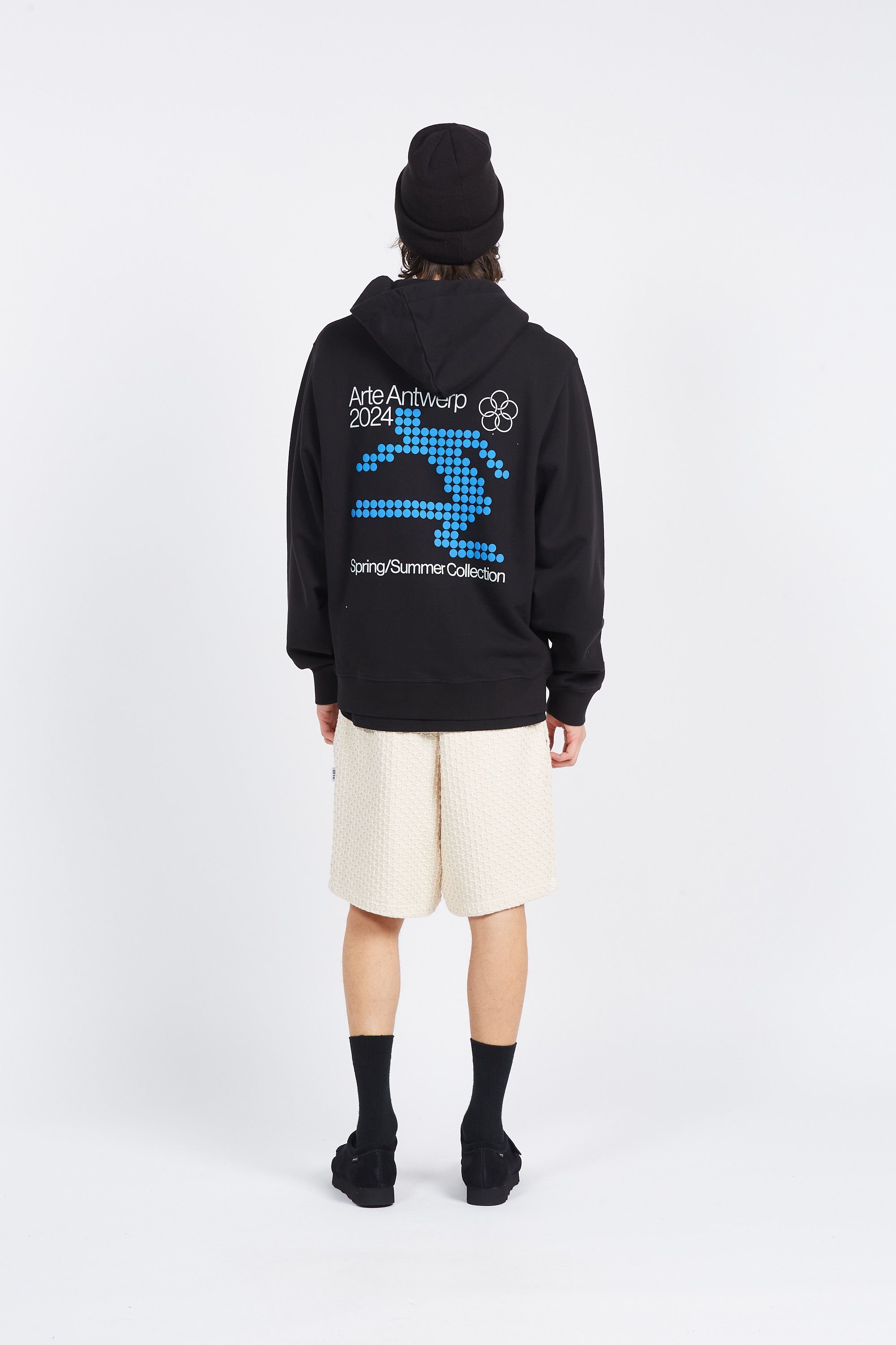 ARTE ANTWERP Hoodie Circles Men Back  Noir