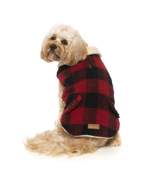 Fuzzyard The Lumberjack Rood&Zwart - Hondenkleding