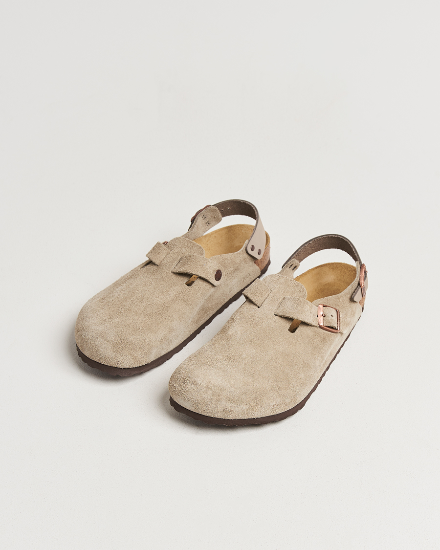 BIRKENSTOCK Tokio Classic Footbed Taupe Suede
