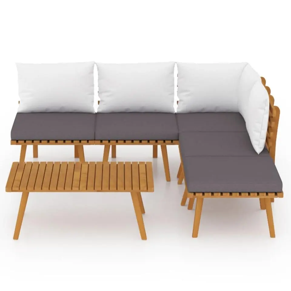 vidaXL - Loungeset - Bruin - Acaciahout
