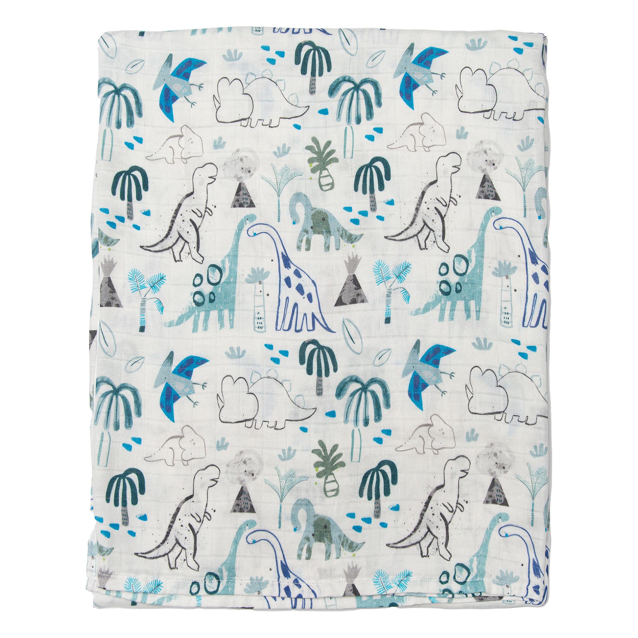 Loulou Lollipop Couverture Mousseline Bambou - Dinosaures