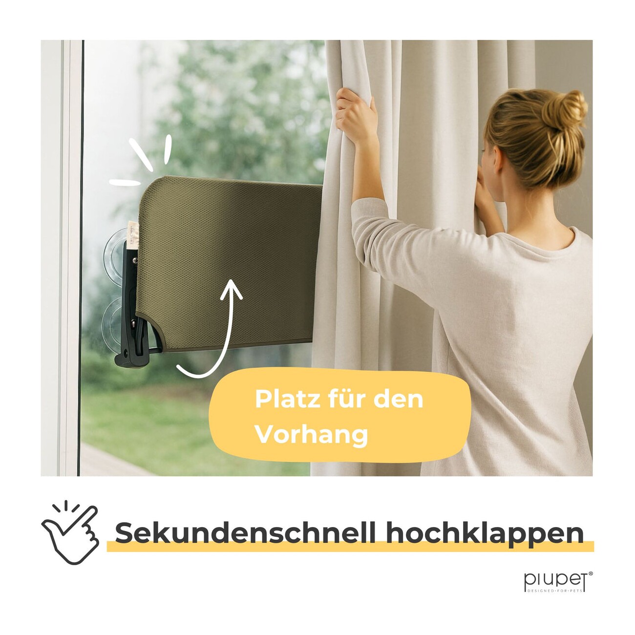 PIUPET Katzenfensterliege grün