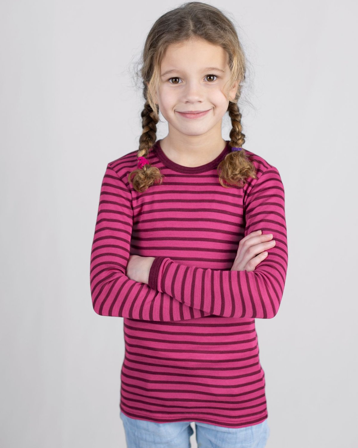 Ulltrøye Langarmet – 70% Merino 30% Silke – Ubehandlet Ull