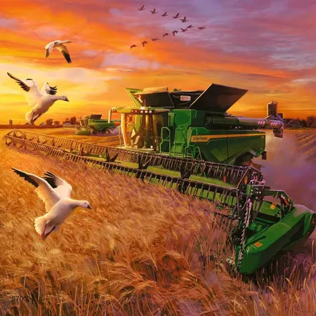 Ravensburger Kinderpuzzle 05173 - John Deere in Aktion - 3x49 Teile