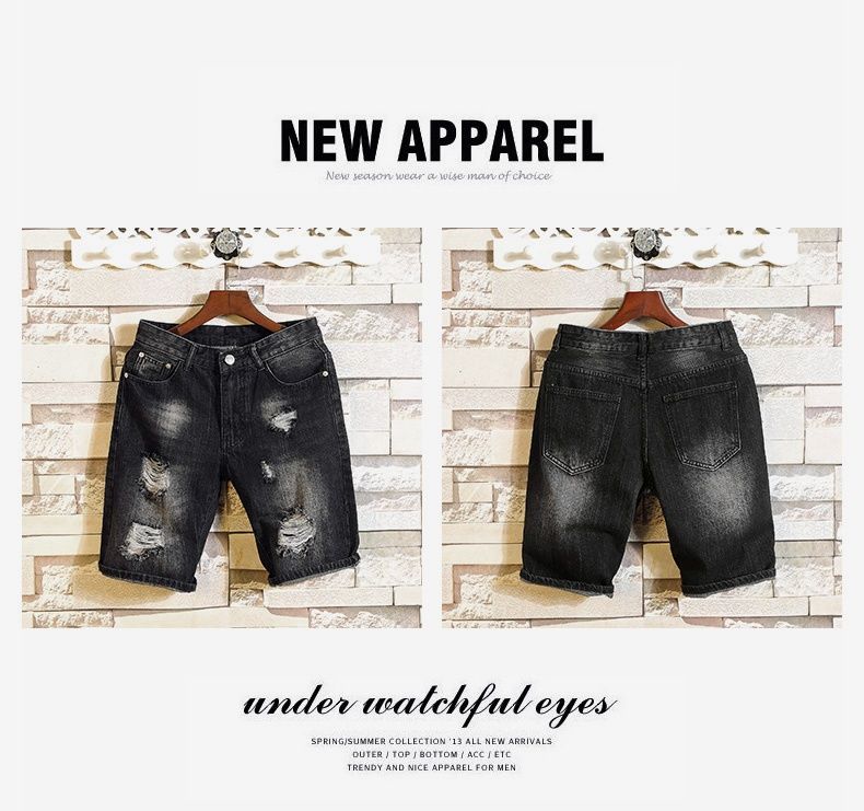 Sparrow Farm - Gewassen, verweerde denim shorts