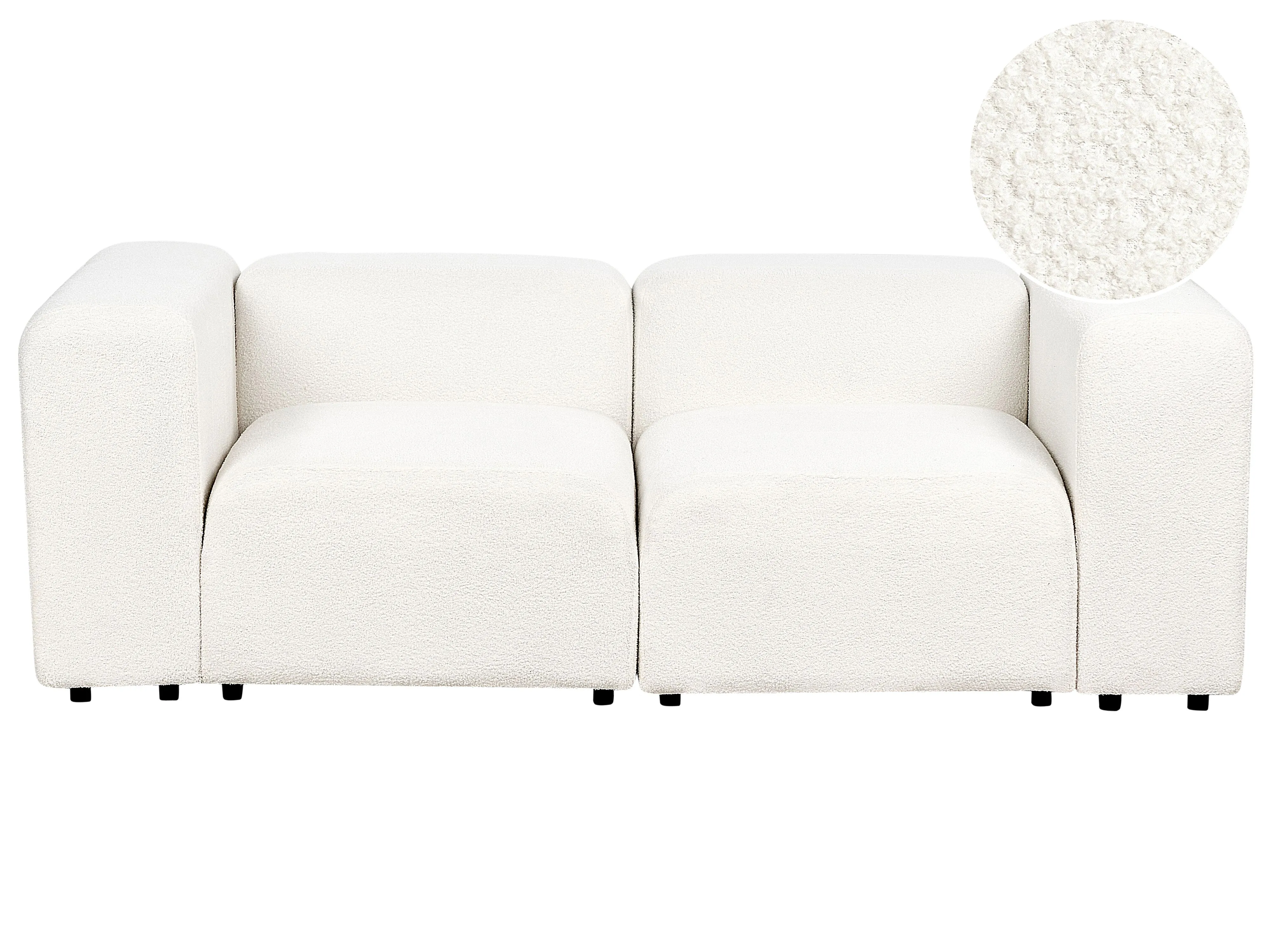 Modulaire bank 2-zits FALSTERBO Bouclé Wit