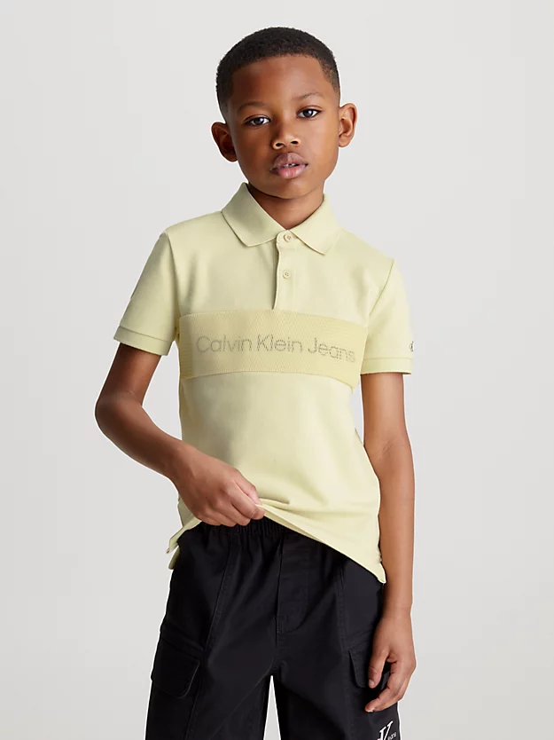 Camisa polo com logotipo em mesh