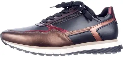 Gabor zwart/brons combi 76.378.27 H - maat 9 sneaker zwart/brons combi - maat 9 Calandschoen