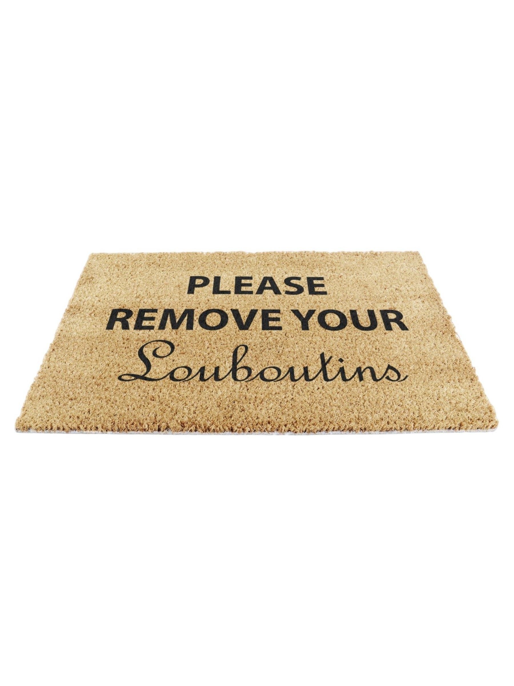 Artsy Mats Please Remove Your Louboutins Doormat