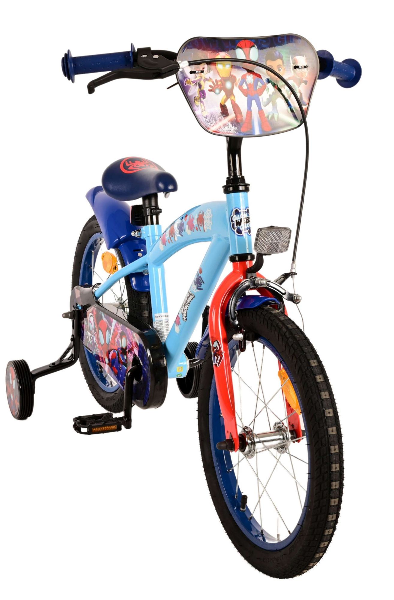 Kinderfahrrad Spidey Fahrrad für Jungen 16 Zoll Kinderrad in Blau