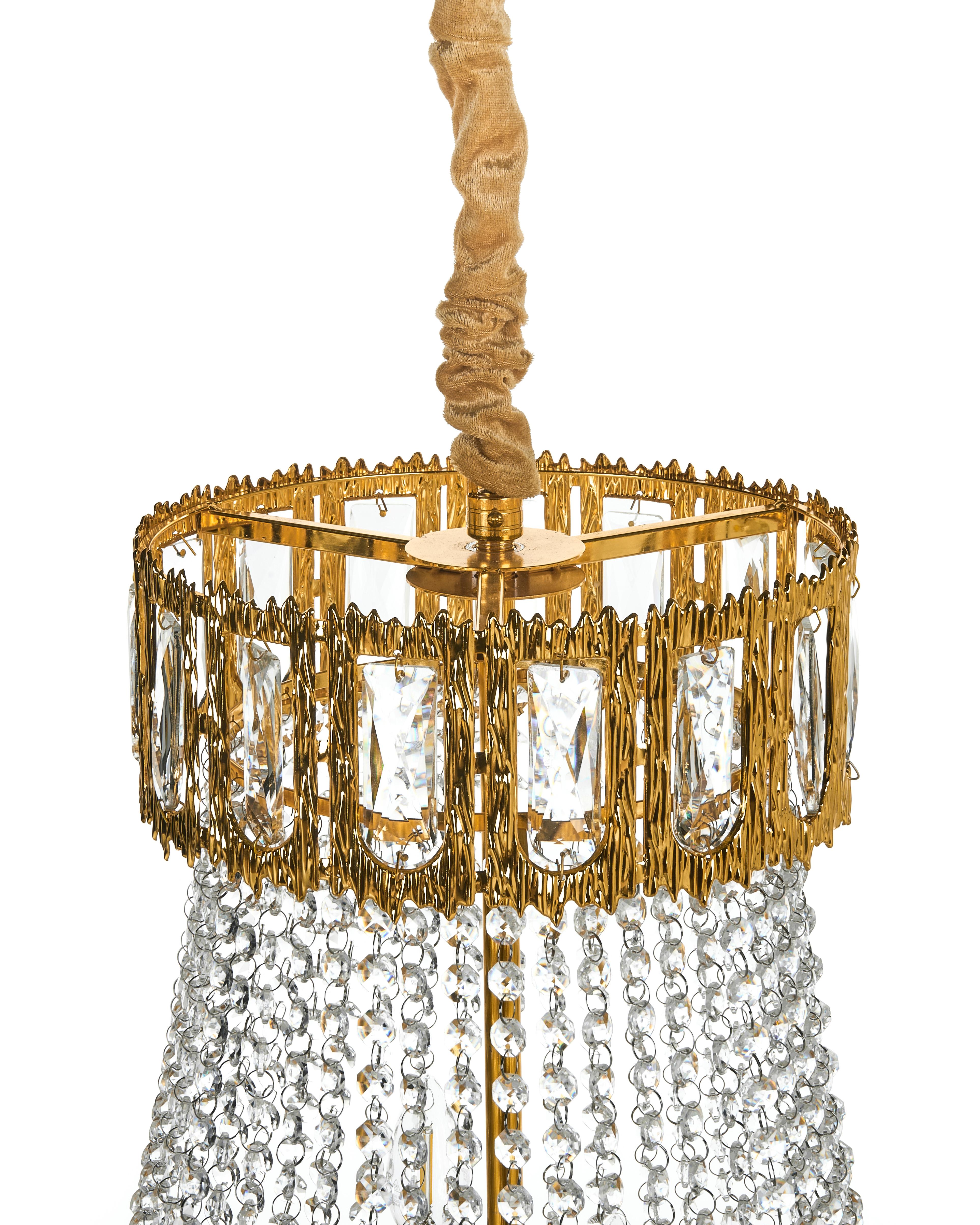 Kroonluchter MEKI Kristal Goud