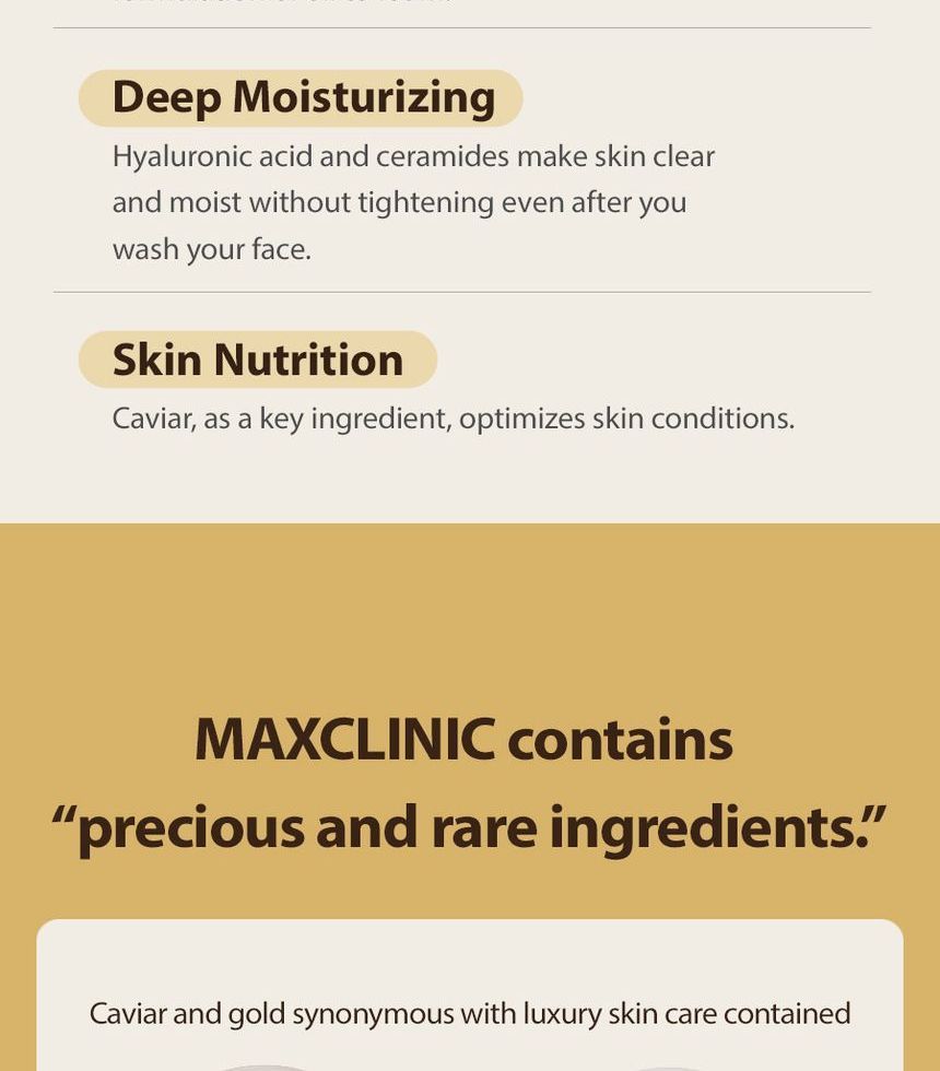 MAXCLINIC - Gouden Kaviaarolieschuim