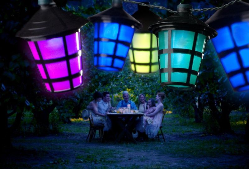 Konstsmide - 4164 - Snoerverlichting - Multicolor - 40 Lamps LED Gekleurde Lantaarns - 975 cm - 24V