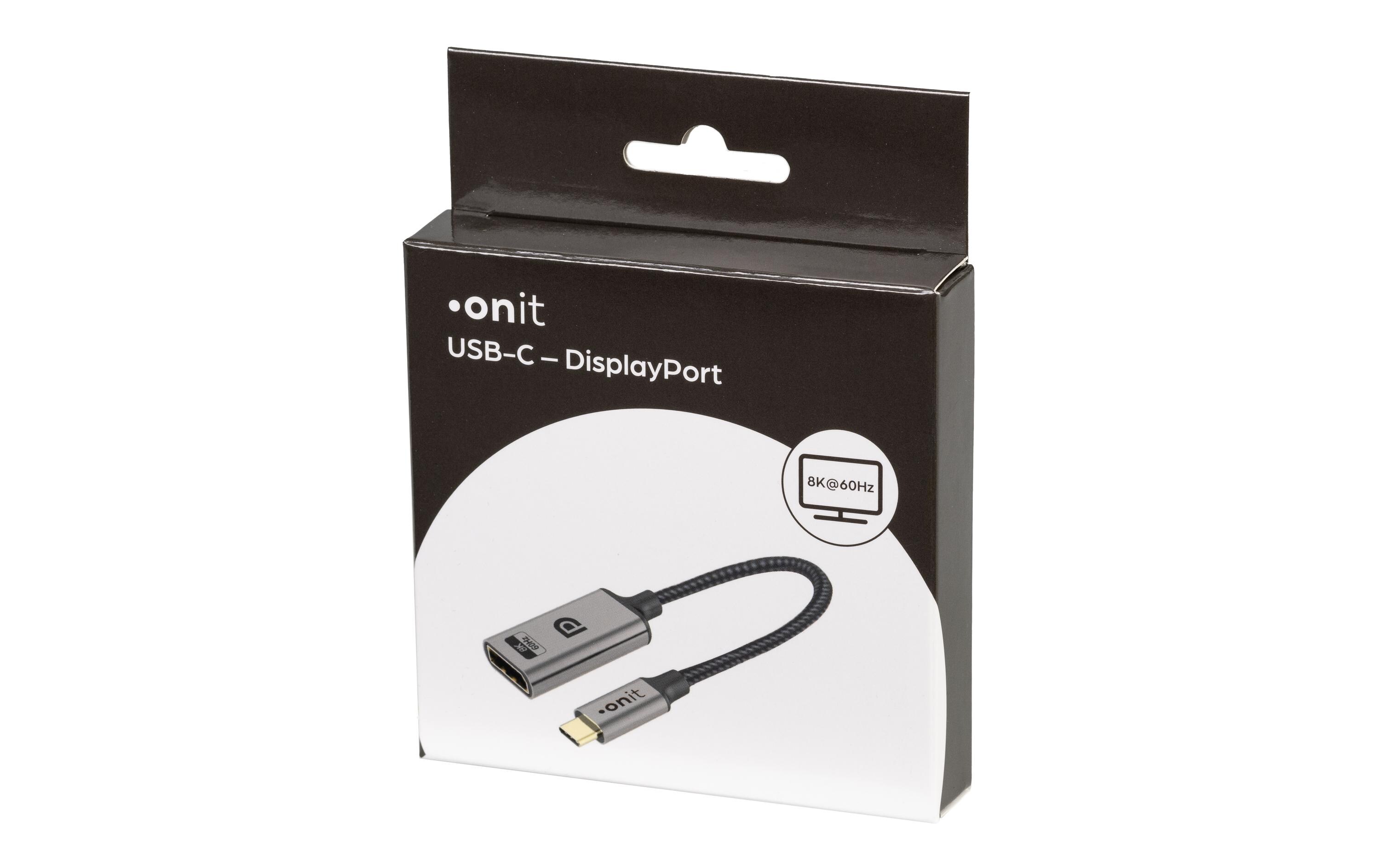 Adapter USB Type-C - DisplayPortVideoadapterkabel USB-C auf DisplayPort