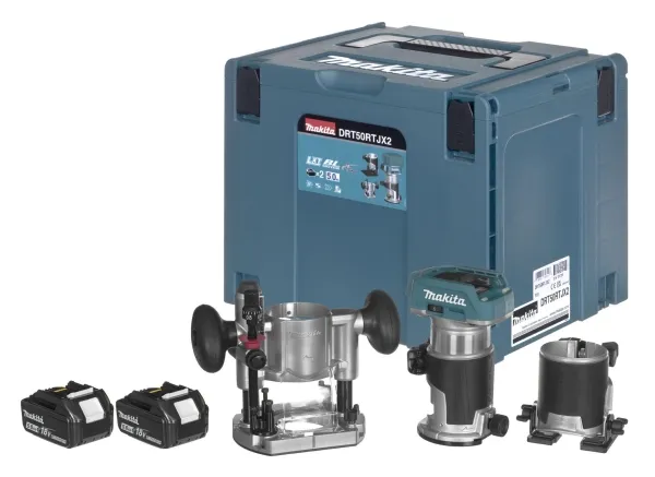 Makita DRT50 - Pyntrouter - ledningfri - spændepatron 8 mm - intet batteri - 18 V - SOLO